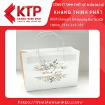 Túi giấy trắng họa tiết đẹp