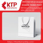 Túi Kraft trắng in chữ