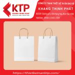 Túi Kraft trắng suông chưa thiết kế