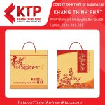 Túi quà Tết mang màu vàng tài lộc