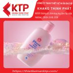 Vỏ chai màu hồng nhẹ nhàng, tinh tế